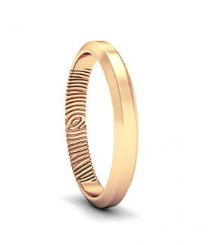 Кольцо с отпечатком пальца (Мод.113)